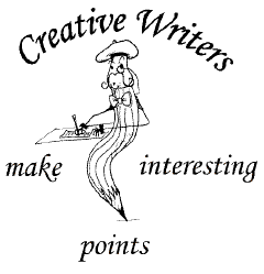 The logo shows Scriptito writing and says: Creative Writers make interesting points.