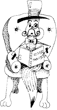 Illustration shows Scriptito reading.